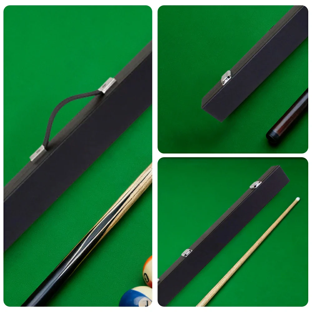 ARIX Premium 3/4 Cue Case, Black Hard Shell with Red Lined Interior, Reinforced Metal Clasps and Carry Handle - Black - Image 3
