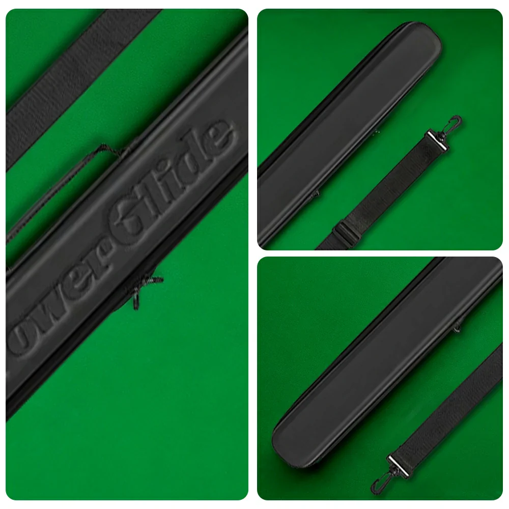 ARIX 3/4 Cue Case, Hard EVA Shell with Foam-Padded Interior, Accessory Slots & Secure Zip Closure - Black - Image 3