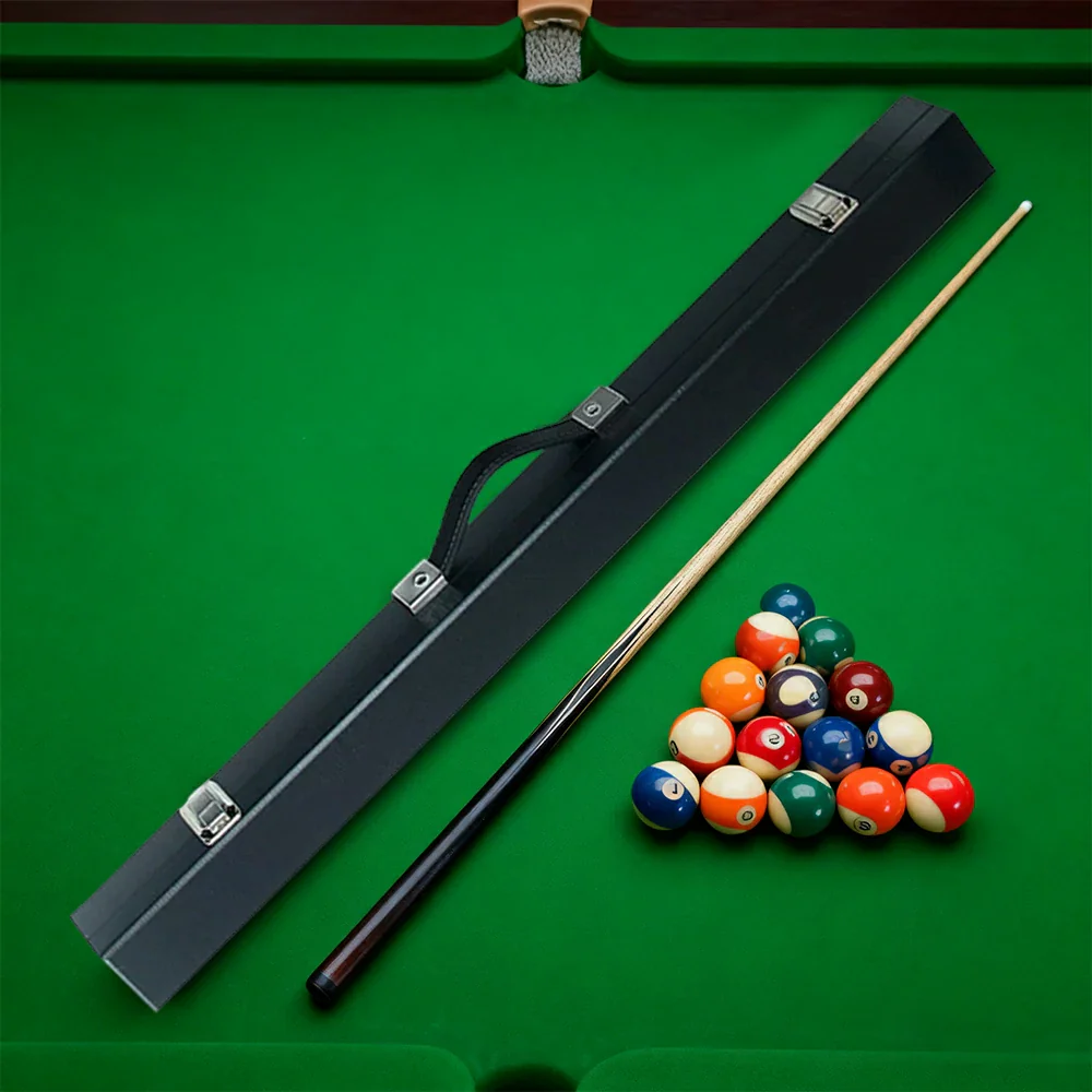 ARIX 32" Boxed Hard Cue Case Set, Rigid Shell with Soft Fabric Padding & Metal Clasps – 2-Piece Cue Protection Cases - Black - Image 2
