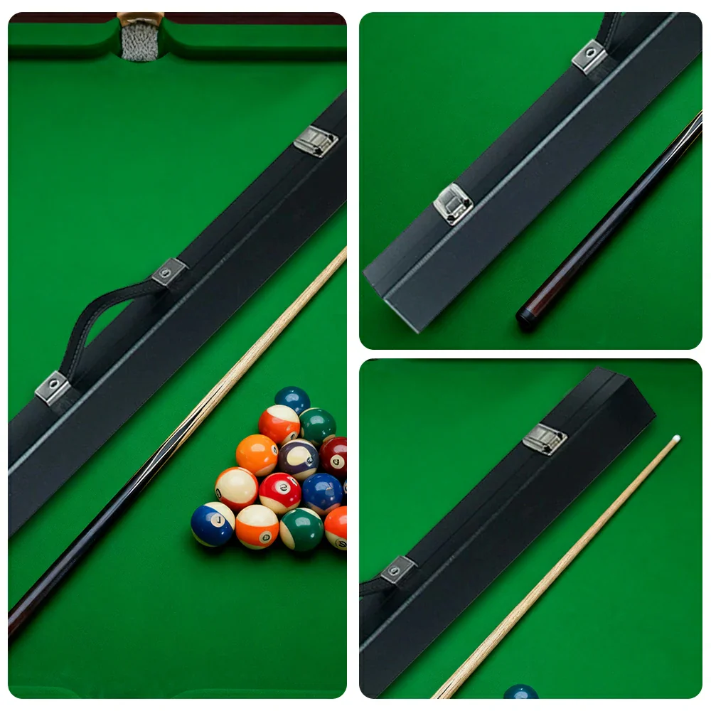 ARIX 32" Boxed Hard Cue Case Set, Rigid Shell with Soft Fabric Padding & Metal Clasps – 2-Piece Cue Protection Cases - Black - Image 3