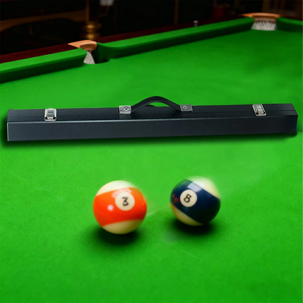 ARIX 32" Boxed Hard Cue Case Set, Rigid Shell with Soft Fabric Padding & Metal Clasps – 2-Piece Cue Protection Cases - Black - Image 4