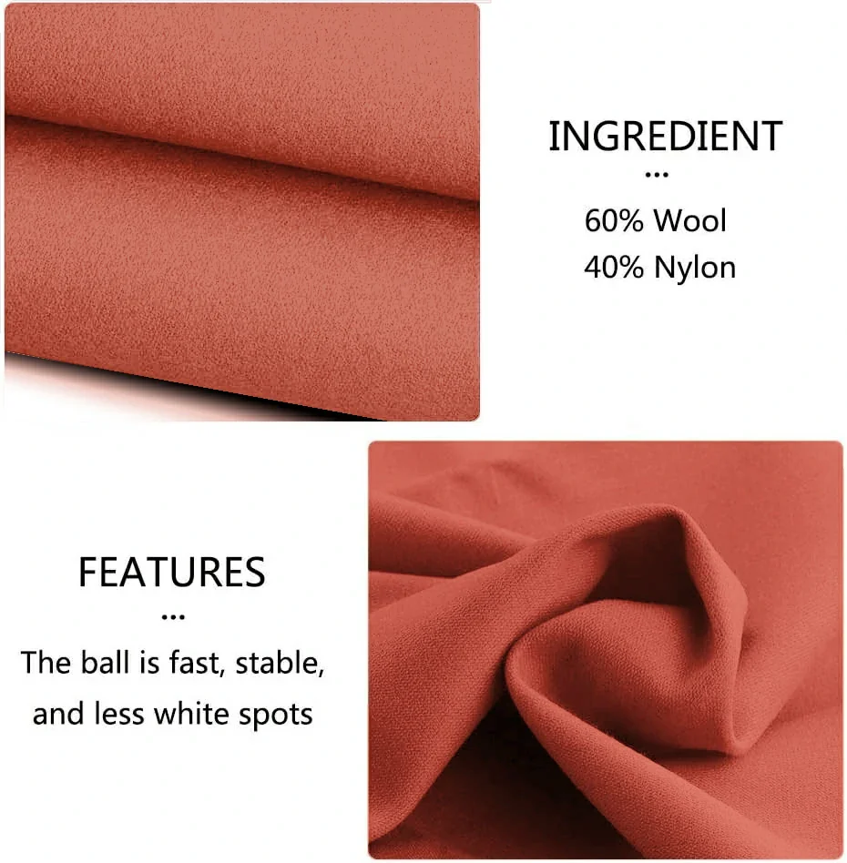 Hainsworth Smart Precut Cloth - 7/8/9FT Professional Speed & Control, 460gsm Directional Nap for Snooker & Pool Tables - Paprika - Image 2