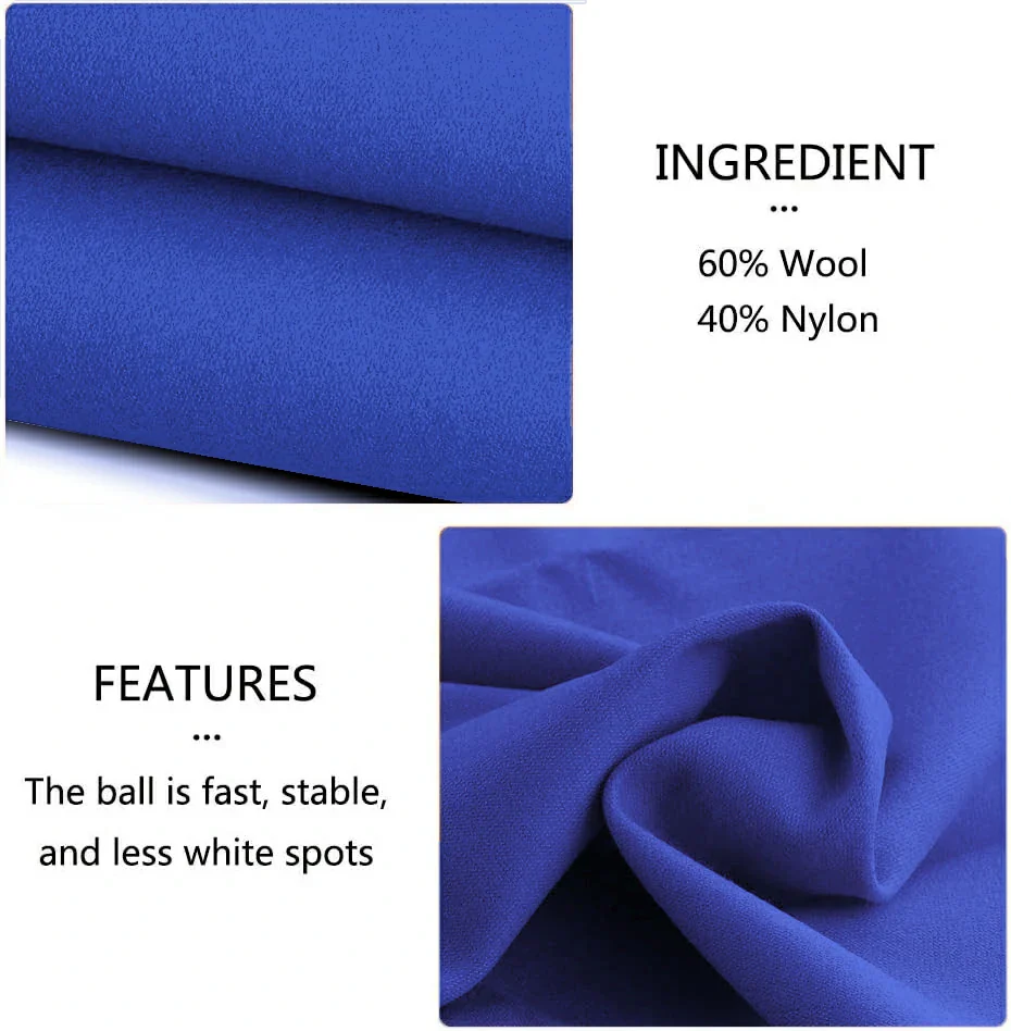 Hainsworth Smart Precut Cloth - 7/8/9/12FT Professional Speed & Control, 460gsm Directional Nap for Snooker & Pool Tables - Royal Blue - Image 2