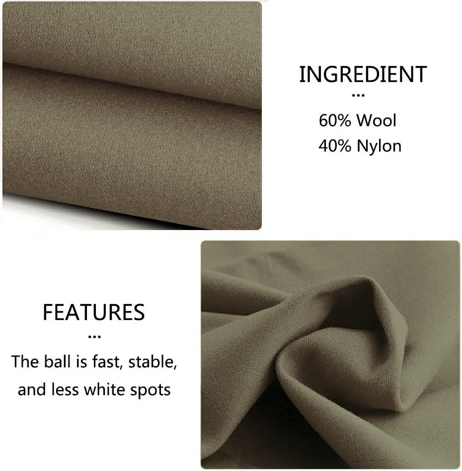 Hainsworth Smart Precut Cloth - 7/8/9FT Professional Speed & Control, 460gsm Directional Nap for Snooker & Pool Tables - Taupe - Image 2