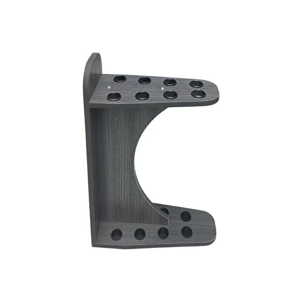 ARIX 8-Hole Cue Rack Space-Saving Stable Design Crescent Shape Wall-Optimised Storage with Rounded Edge Protection