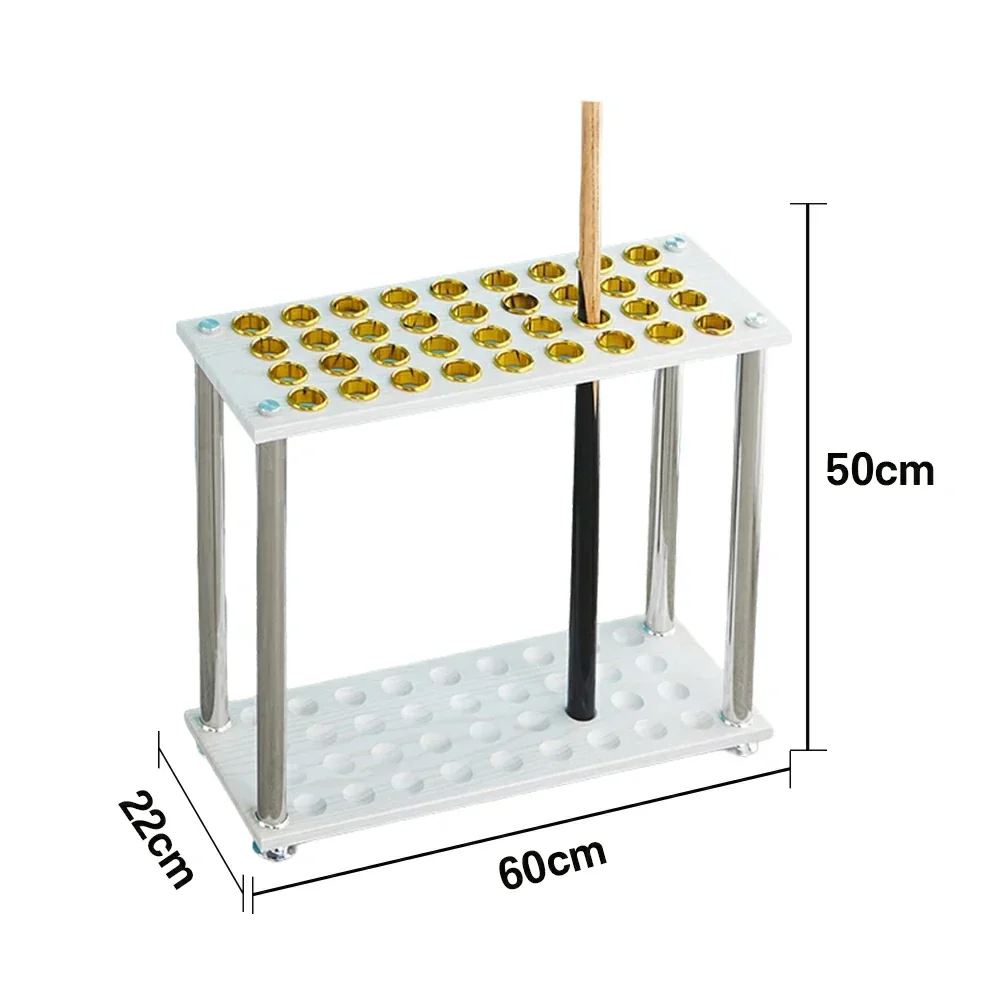 ARIX 36-Hole Cue Rack Space-Saving Stable Build Floor-Standing Design Corner-Friendly Placement with Stable Base Support - White - Image 5