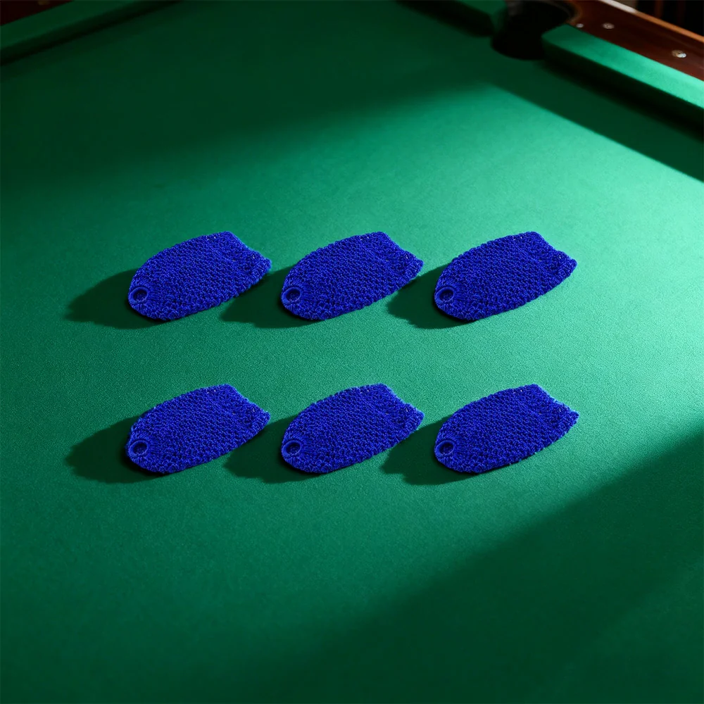 ARIX Deluxe Billiard Pocket Nets, Thick Cotton–Nylon Replacement Set 6-Pack - Blue - Image 4