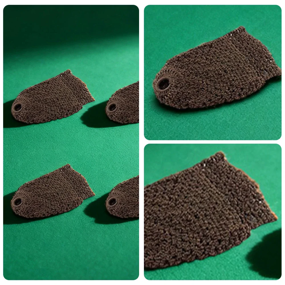 ARIX Deluxe Billiard Pocket Nets, Thick Cotton–Nylon Replacement Set 6-Pack - Brown - Image 3
