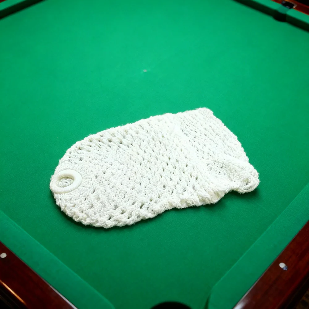 ARIX Deluxe Billiard Pocket Nets, Thick Cotton–Nylon Replacement Set 6-Pack - White - Image 4