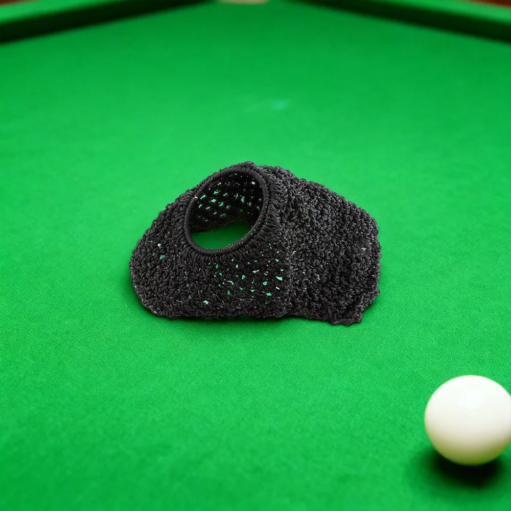 ARIX Empire-Style Billiard Rail Nets 6-Pack, Durable Replacement Pockets - Black - Image 2