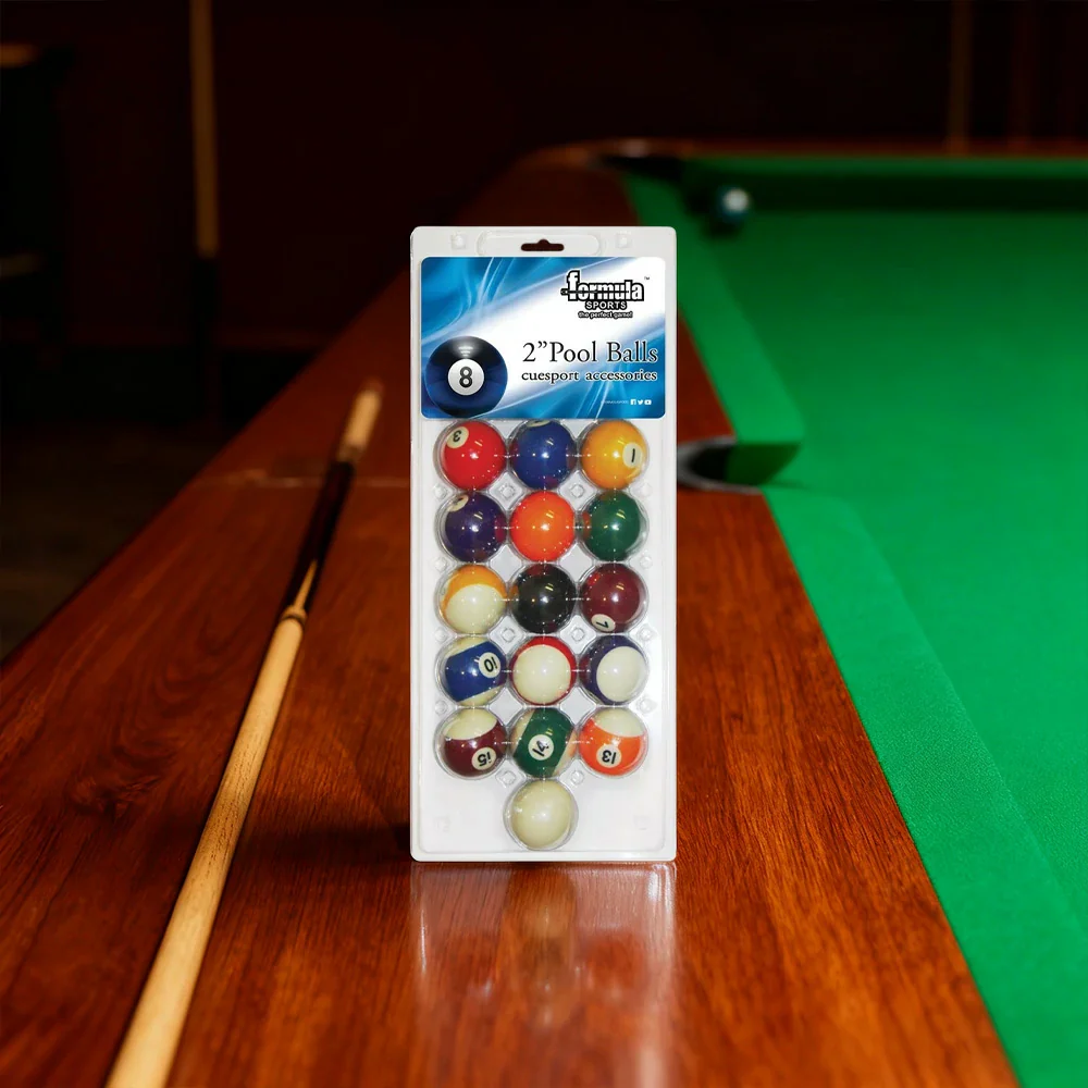 ARIX Standard 2" Pool Balls Set, High-Quality Resin Billiard Balls in Blister Pack - 15 Numbered Balls + Cue Ball - Image 4