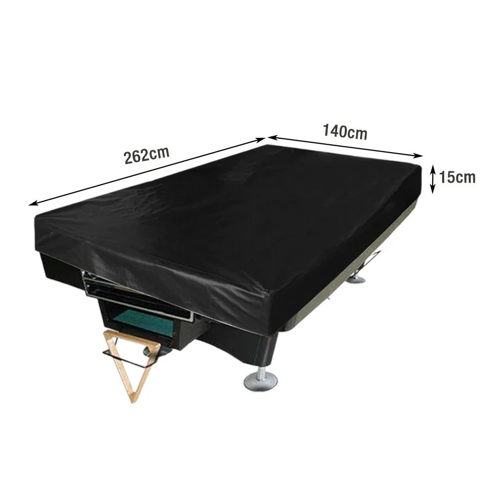 ARIX Waterproof Thickened Faux Leather Billiard Pool Table Cover 7/8/9/12FT - Black - Image 6