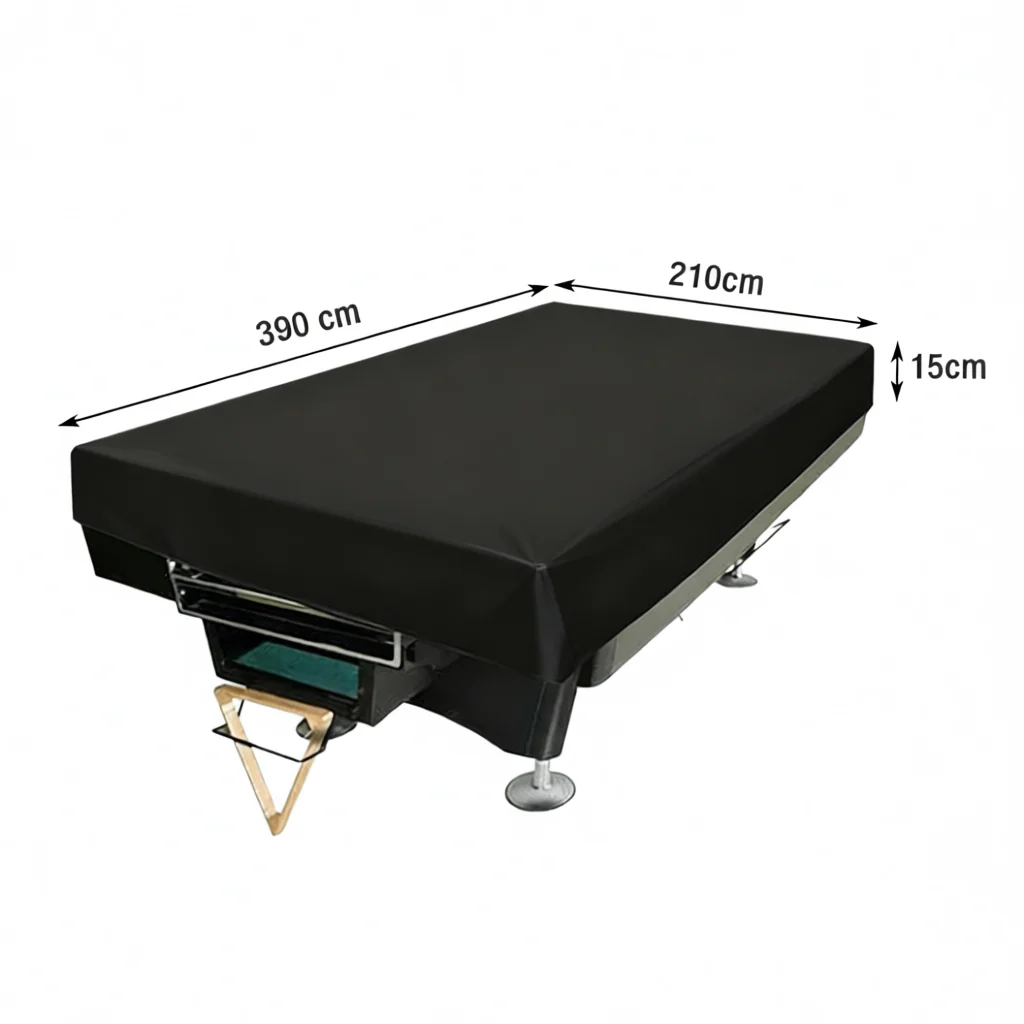 ARIX Waterproof Thickened Faux Leather Billiard Pool Table Cover 7/8/9/12FT - Black - Image 8