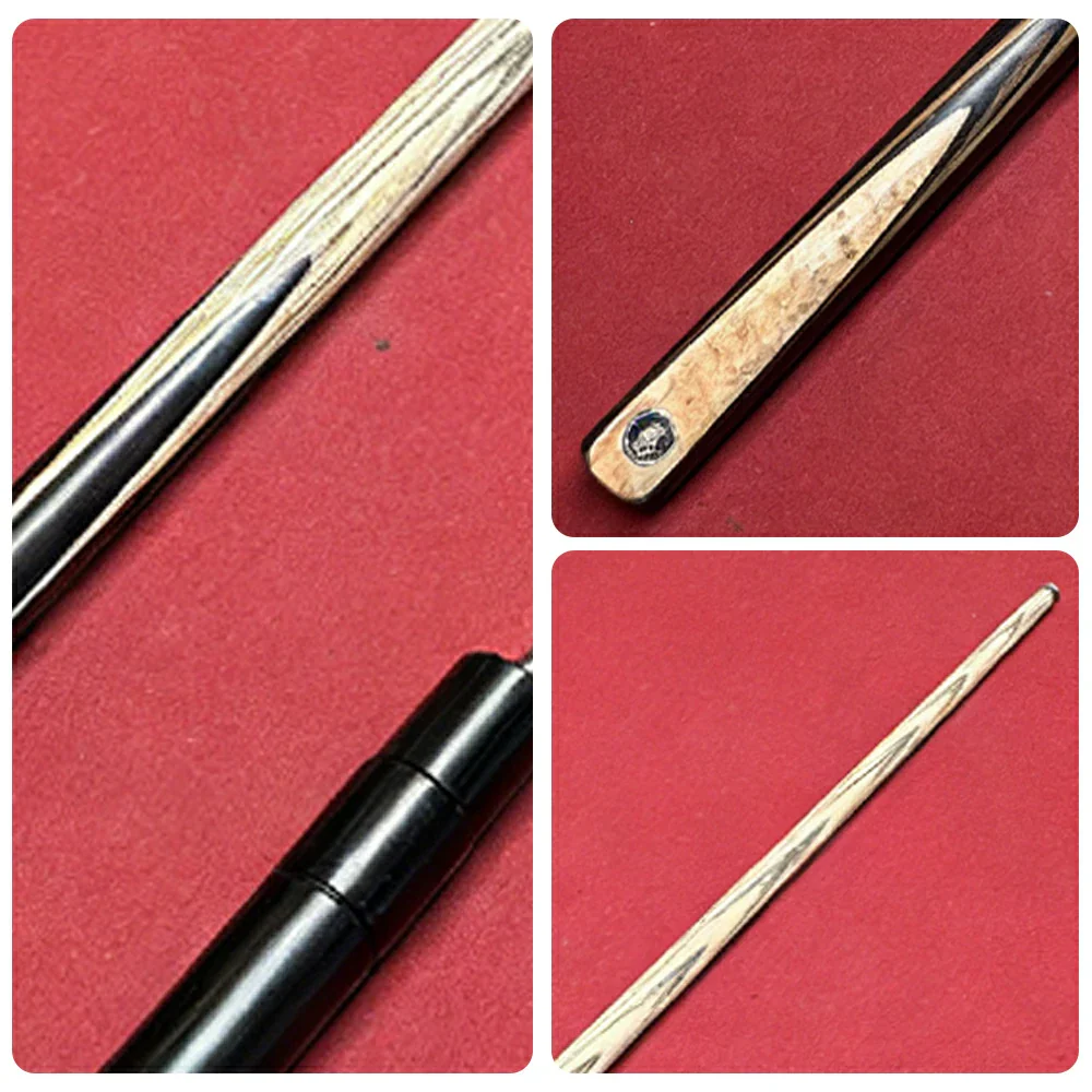 RILEY 3/4 Split Pool Cue - Balanced Feel & Shot Control, Ash Wood Shaft & Ebony Butt, 9.5mm Leather Tip - Image 3