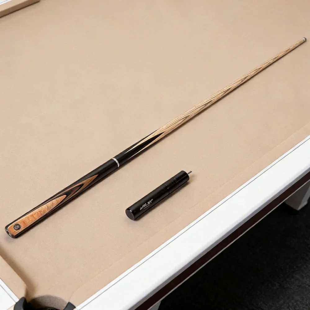 RILEY 3/4 Split Pool Cue - Balanced Feel & Shot Control, Ash Wood Shaft & Ebony Butt, 9.5mm Leather Tip - Image 4