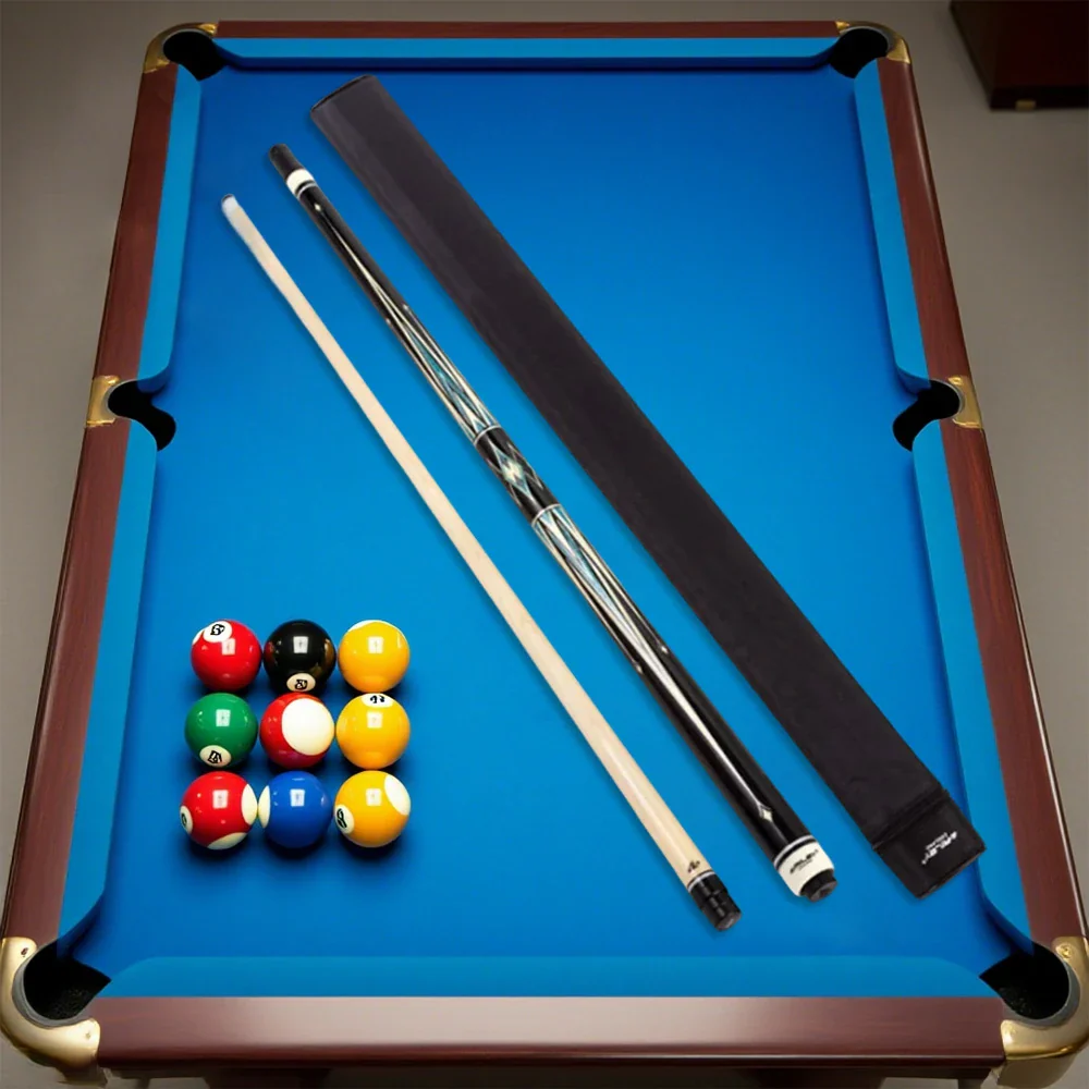 RILEY Billiard Cue Stick 1/2 Split, Canadian Maple Shaft, 12.75mm Tip, Handcrafted Smooth Finish, Precision Control - 147cm - Image 4