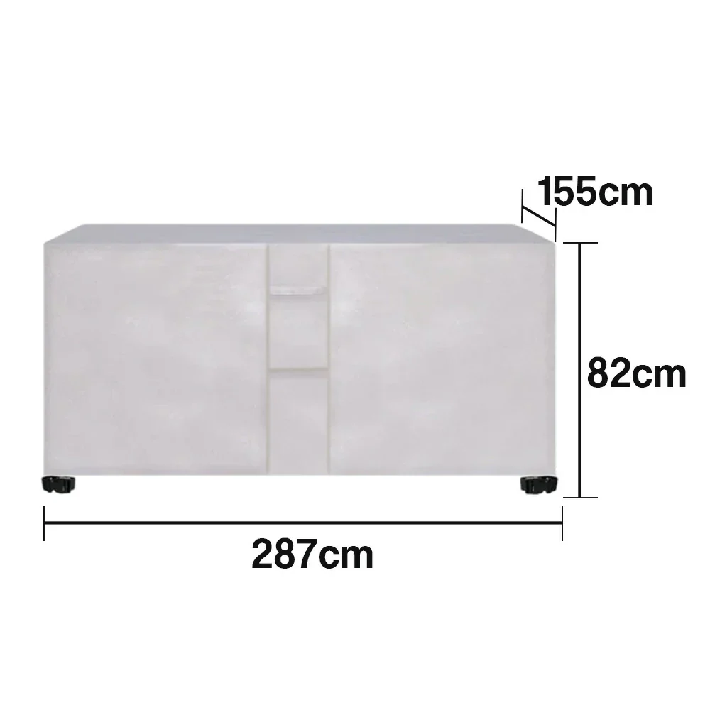 ARIX Table Tennis Table Cover - Waterproof Oxford Fabric with Drawstring, UV-Resistant and Dustproof, Suitable for Indoor and Outdoor Use - Silver - Image 5