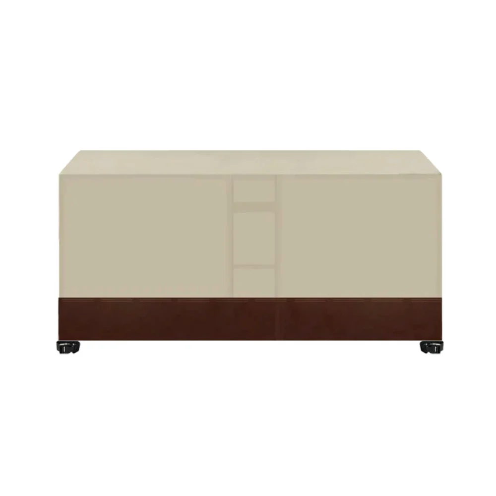 ARIX Table Tennis Table Cover - Waterproof Oxford Fabric with Drawstring, UV-Resistant and Dustproof, Suitable for Indoor and Outdoor Use - Beige & Coffee