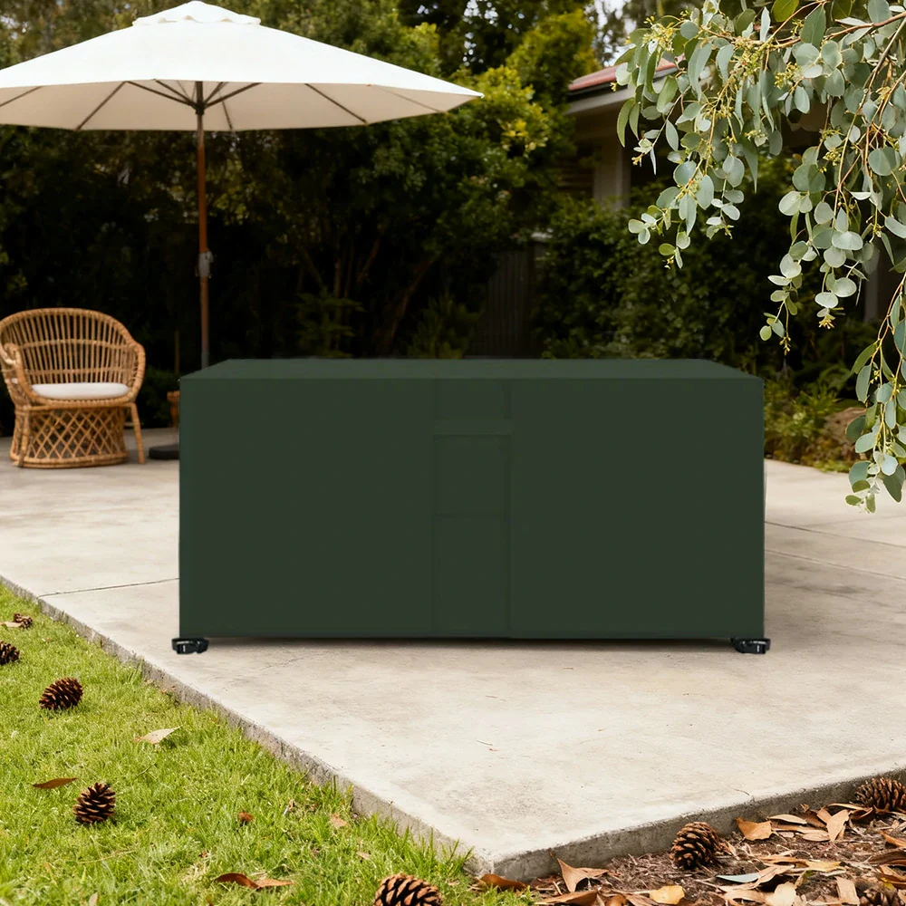 ARIX Table Tennis Table Cover - Waterproof Oxford Fabric with Drawstring, UV-Resistant and Dustproof, Suitable for Indoor and Outdoor Use - Green - Image 2