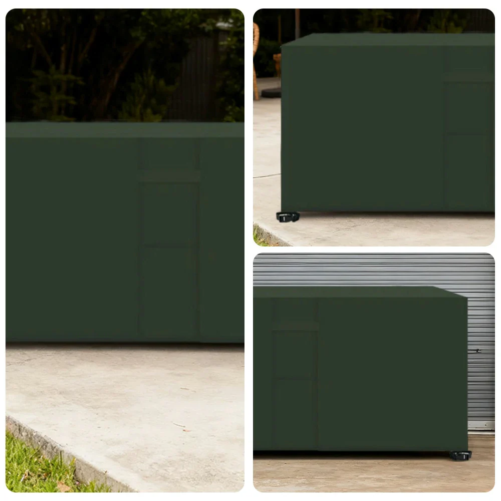 ARIX Table Tennis Table Cover - Waterproof Oxford Fabric with Drawstring, UV-Resistant and Dustproof, Suitable for Indoor and Outdoor Use - Green - Image 3