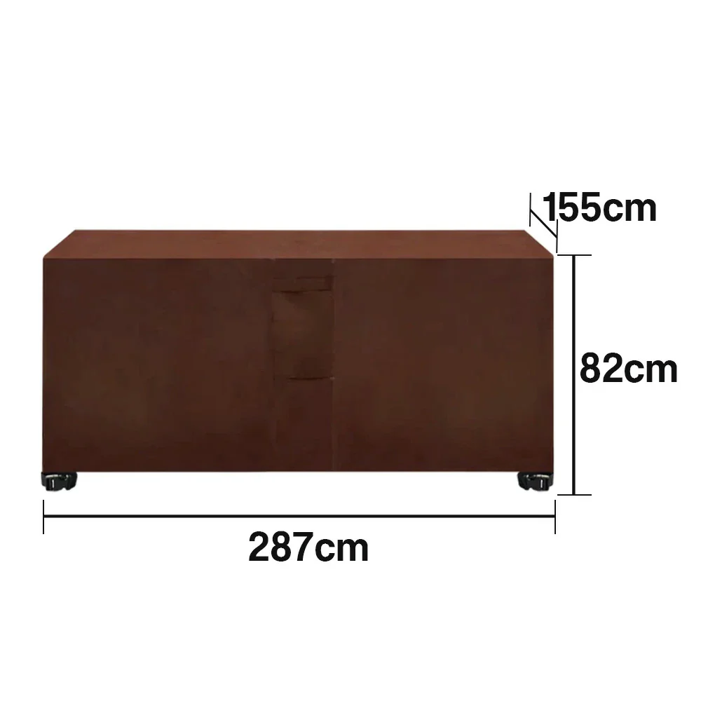 ARIX Table Tennis Table Cover - Waterproof Oxford Fabric with Drawstring, UV-Resistant and Dustproof, Suitable for Indoor and Outdoor Use - Coffee - Image 5