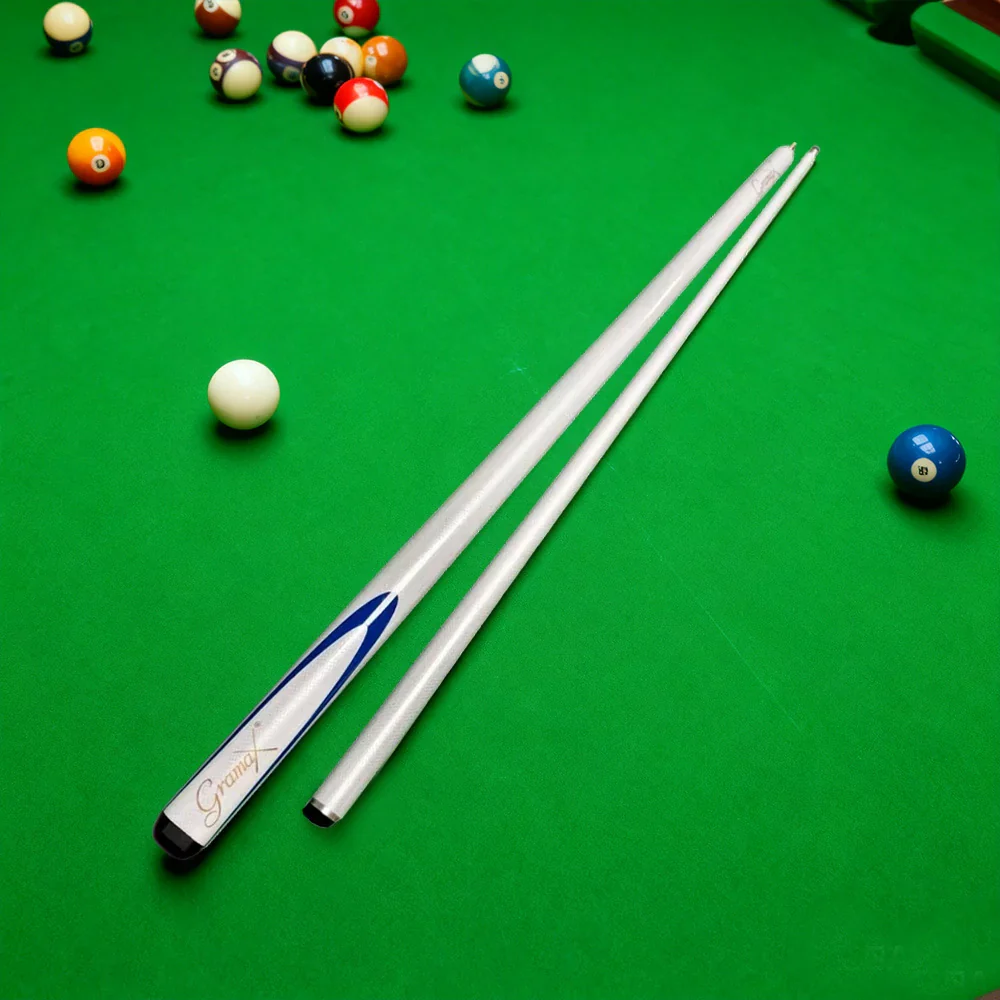 ARIX Carbon Fiber Cue Stick 9.5MM Tip 145CM 1/2 Split Screw Connection Precision Performance, Durable & Rust-Free - White - Image 2