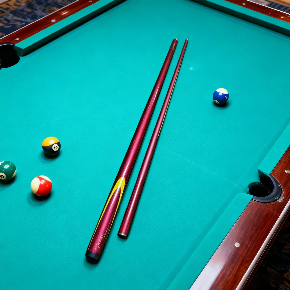 ARIX Carbon Fiber Cue Stick 9.5MM Tip 145CM 1/2 Split Screw Connection Precision Performance, Durable & Rust-Free - Wine - Image 4