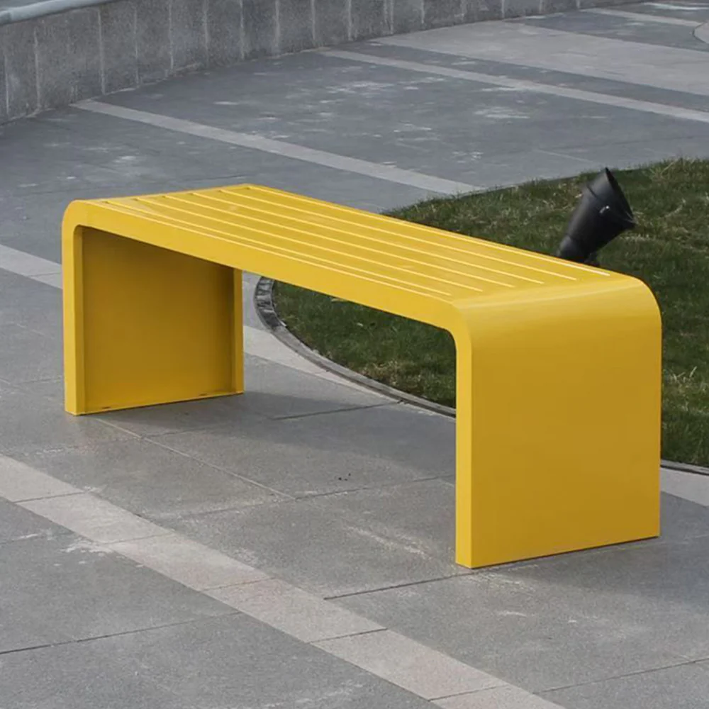 SOLARA 1m/1.2m/1.5m Galvanized Steel Outdoor Bench - Image 12