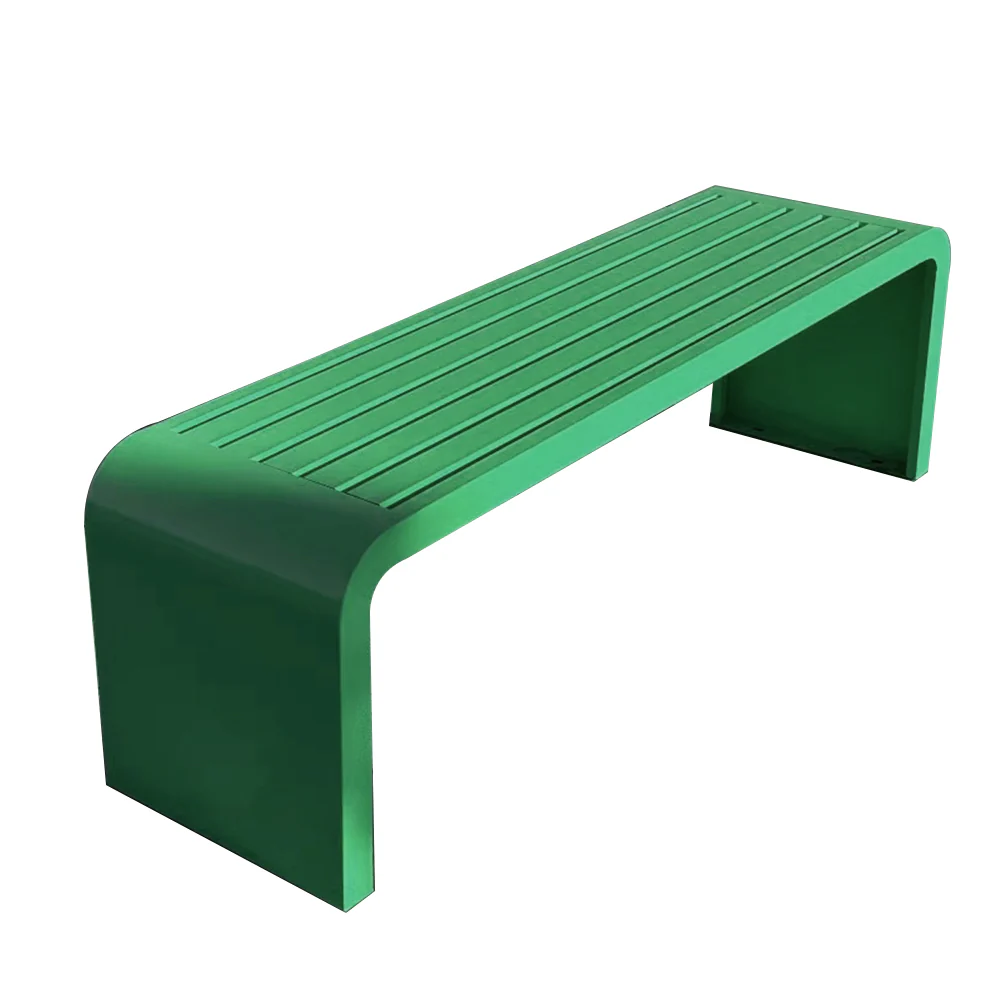 SOLARA 1m/1.2m/1.5m Galvanized Steel Outdoor Bench - Image 3