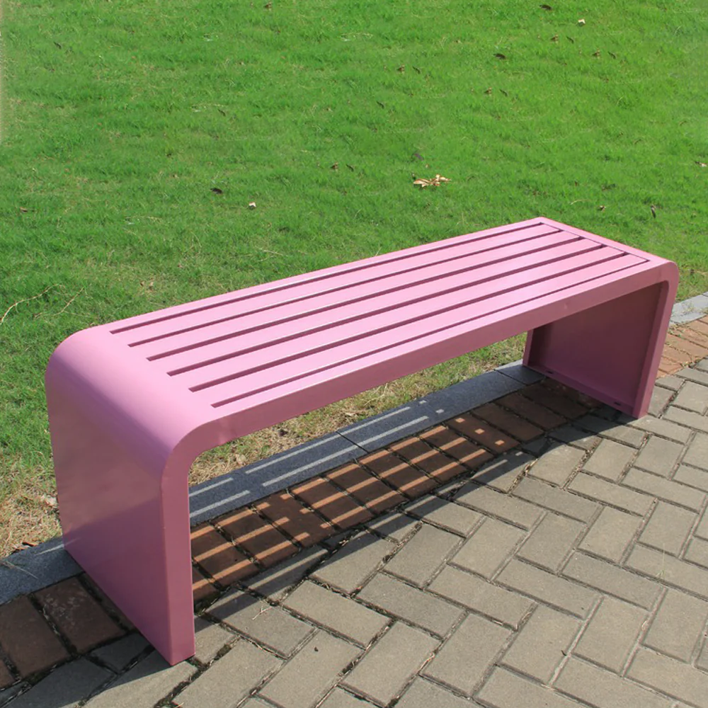 SOLARA 1m/1.2m/1.5m Galvanized Steel Outdoor Bench - Image 6
