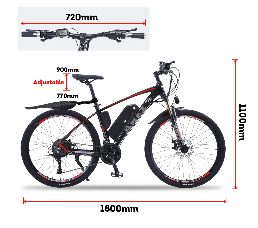 VOLTUS 500W 48V 13Ah Electric Bike eBike Mountain Motorized Bicycle 27.5-inch w/ Battery - Image 10