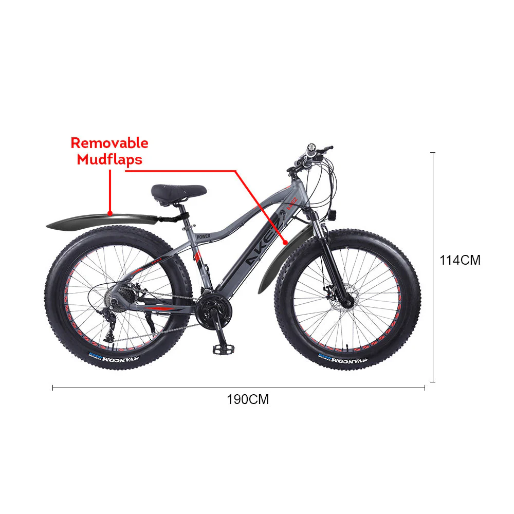VOLTUS Cruiser Snow Motorized Bicycle Beach Electric Bike eBike 26-inch Battery - Image 15