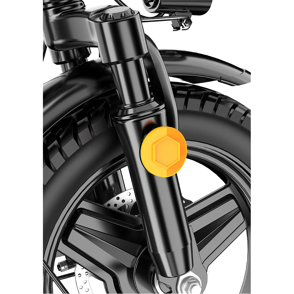 VOLTUS ESBIKE-11 400W 48V 10AH Foldable Electric Bike LED Display Device - Black - Image 7