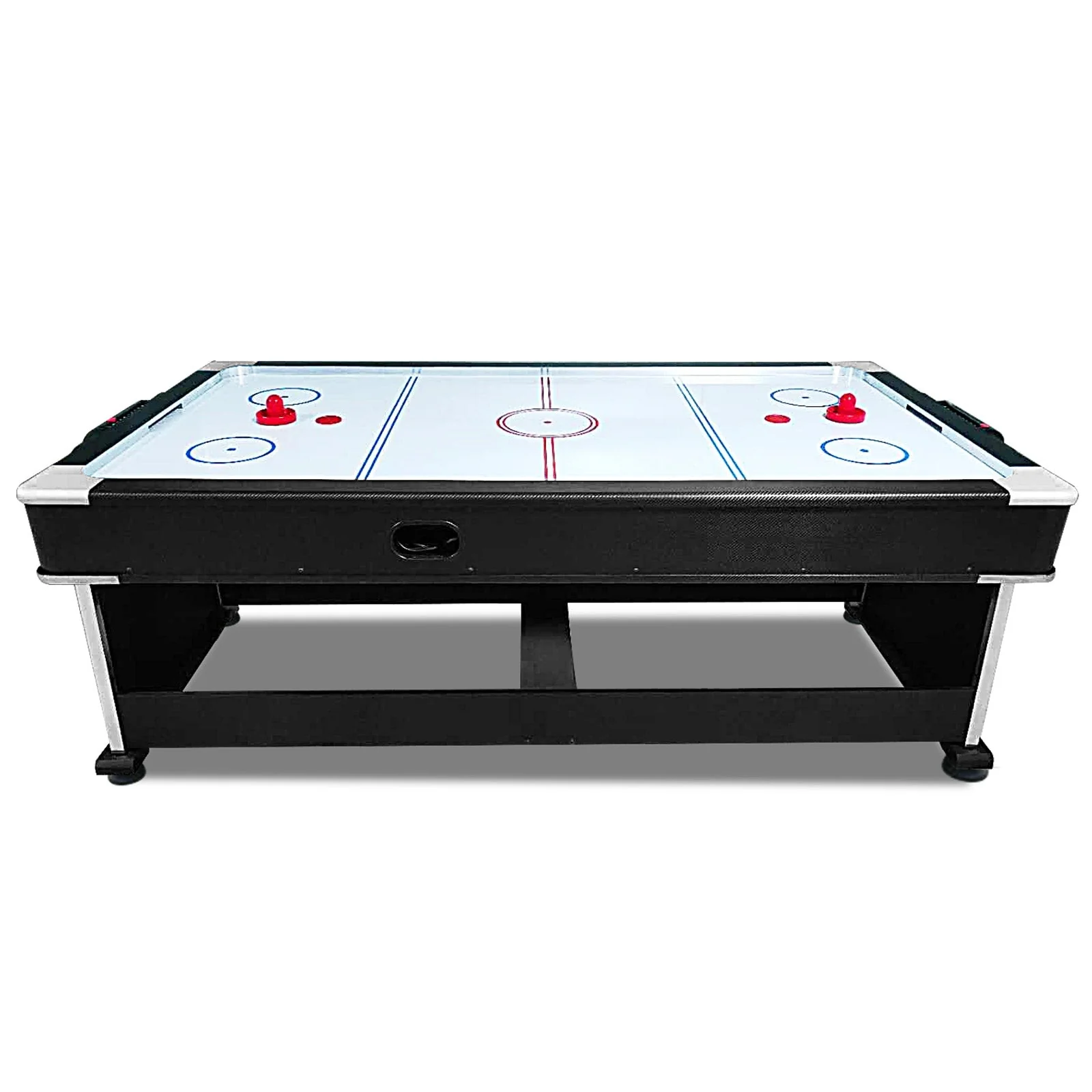 VERSA 7FT 4-In-1 Convertible Air Hockey/ Pool Billiards/ Dining Table / Table Tennis Table Blue/ Black Felt For Billiard Gaming Room Free Accessory - Image 14