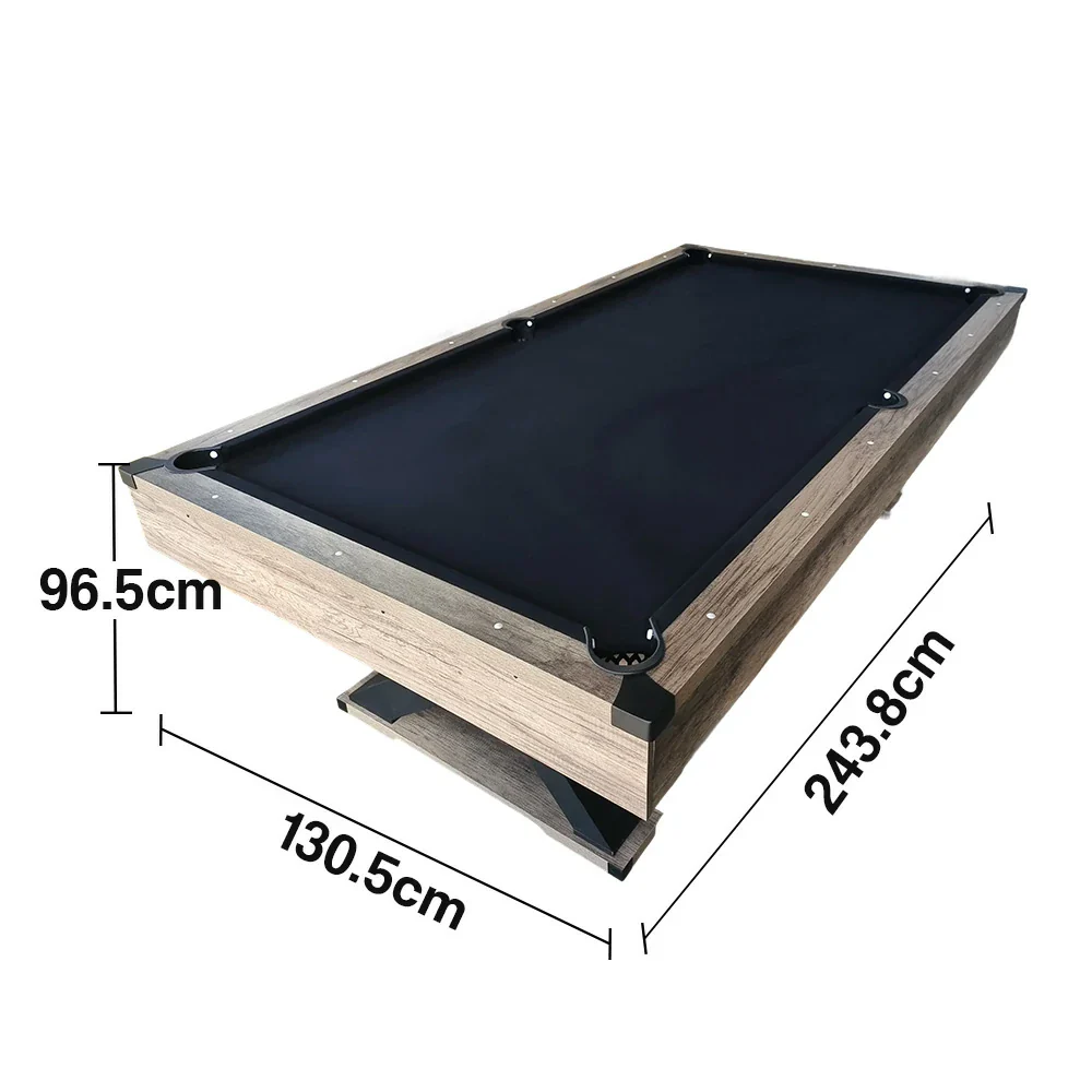 CUETIQ P028 Kingkong 7/8FT 3-in-1 Multi-Function Pool Table - Convertible to Ping Pong Table & Dining Table Top, MDF Construction - Black - Image 13