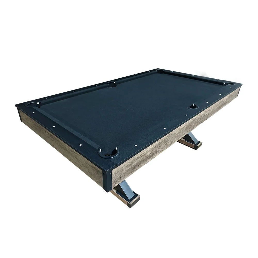 CUETIQ P046 7/8FT 3-in-1 Multi-Function Pool Table - Convertible to Ping Pong Table & Dining Table Top, MDF Construction - Black - Image 2