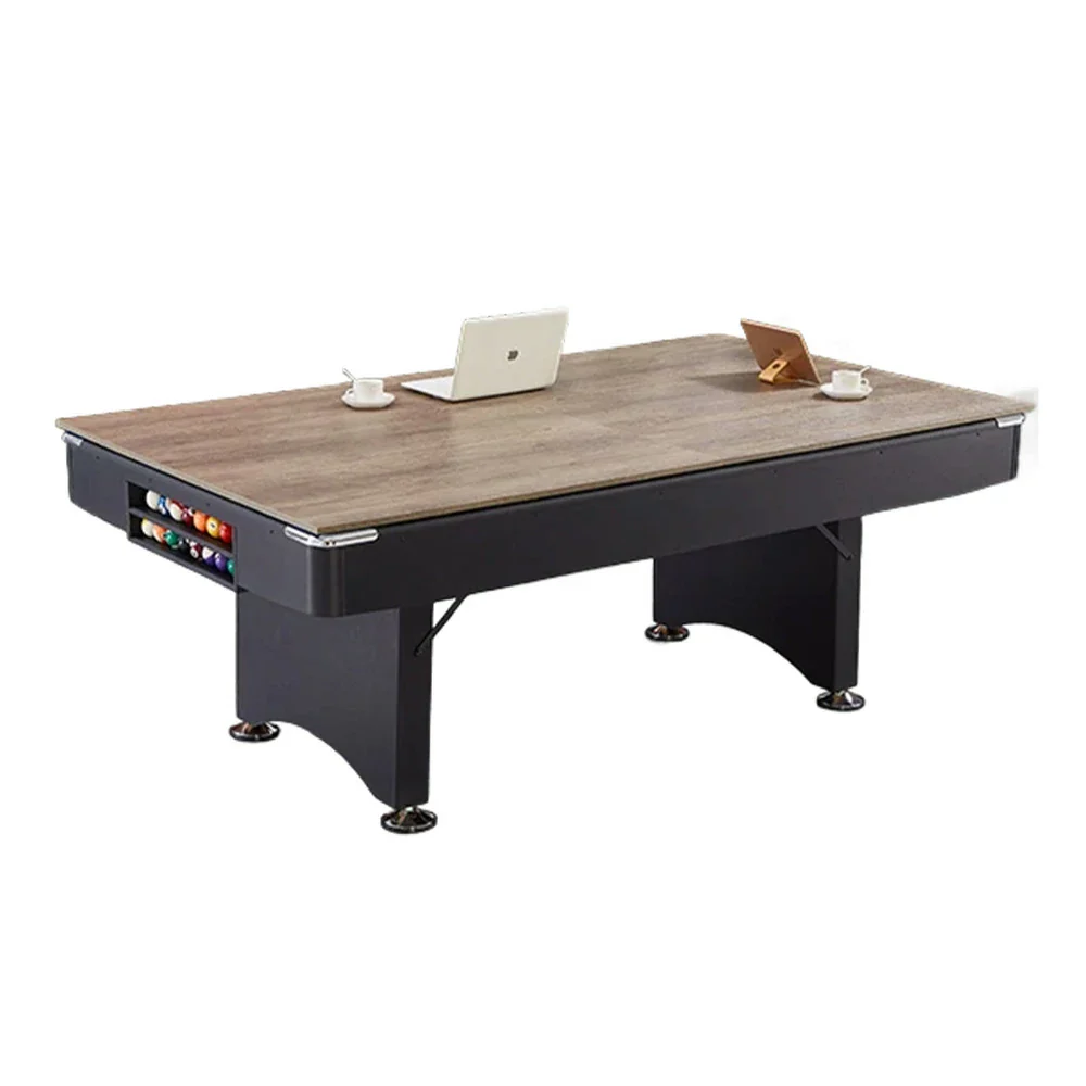 CUETIQ TE 3-IN-1 P038 7FT/8FT Foldable Green MDF Billiard Table with Free Accessories - Black - Image 6