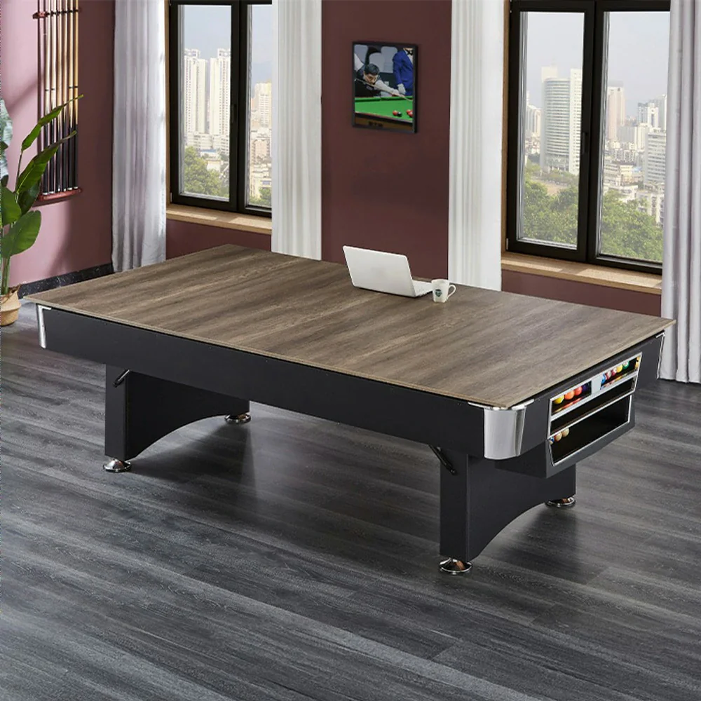 CUETIQ TE 3-IN-1 P038 7FT/8FT Foldable Green MDF Billiard Table with Free Accessories - Black - Image 7