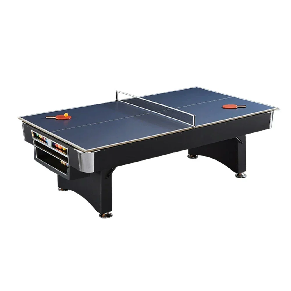CUETIQ TE 3-IN-1 P038 7FT/8FT Foldable Green MDF Billiard Table with Free Accessories - Black - Image 9