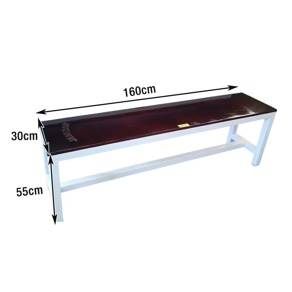 CUETIQ 6/7FT Outdoor Waterproof Pool Table Dining Top & Bench Set – Carbon Steel Frame, White & Brown Body, Free Accessories Package - Green Felt - Image 11