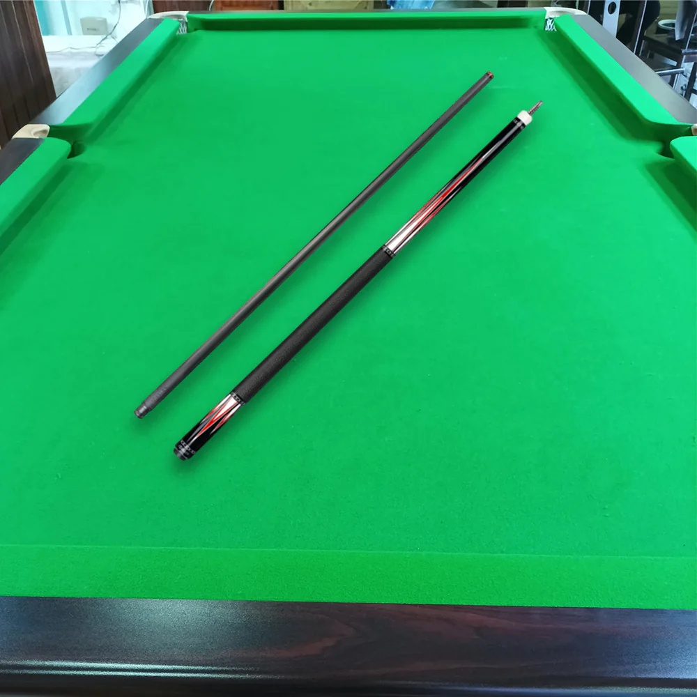 KONLLEN  Premier Professional AK75-001 18.5-20OZ 2-Piece Pool Cue Black Ebony Wood 147CM Billiard Cue - Red&Black - Image 2
