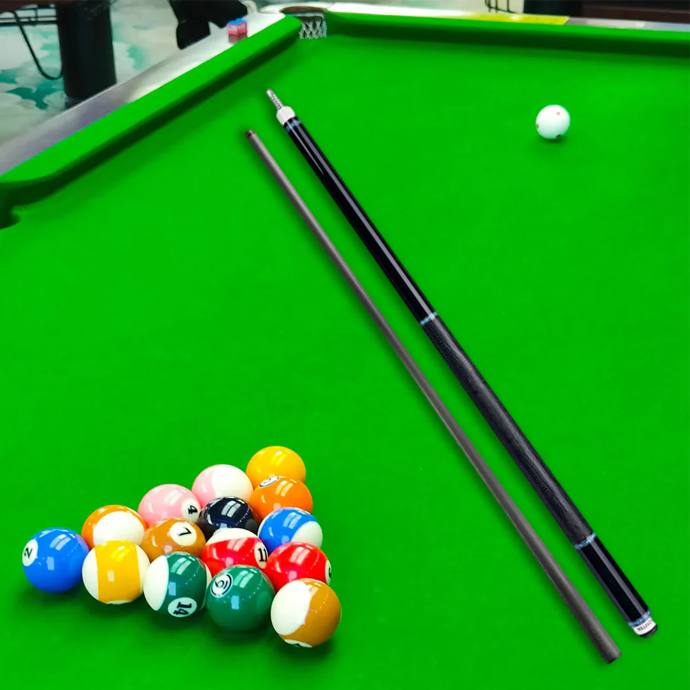 KONLLEN  Premier Professional AK75-12BF 18.5-20OZ 2-Piece Pool Cue Maple Wood 147CM  Billiard Cue - Blue&Black - Image 3
