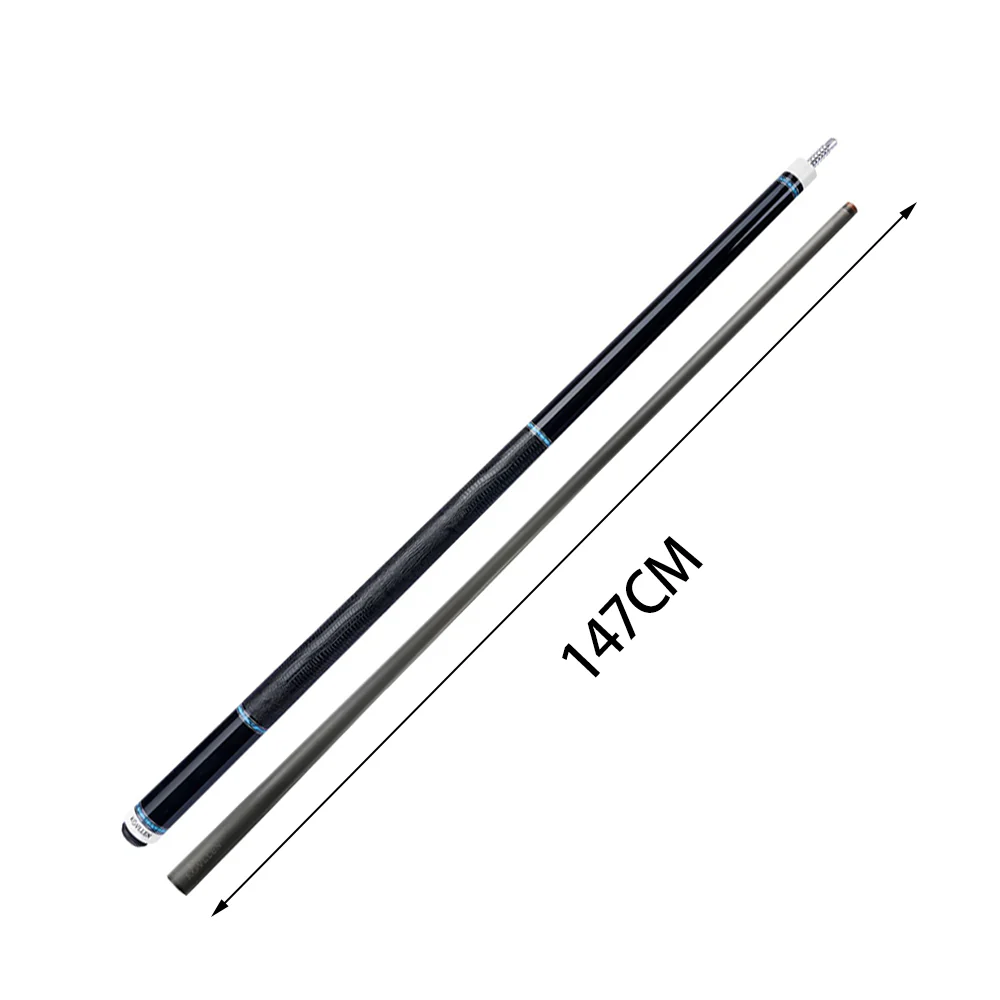KONLLEN  Premier Professional AK75-12BF 18.5-20OZ 2-Piece Pool Cue Maple Wood 147CM  Billiard Cue - Blue&Black - Image 6
