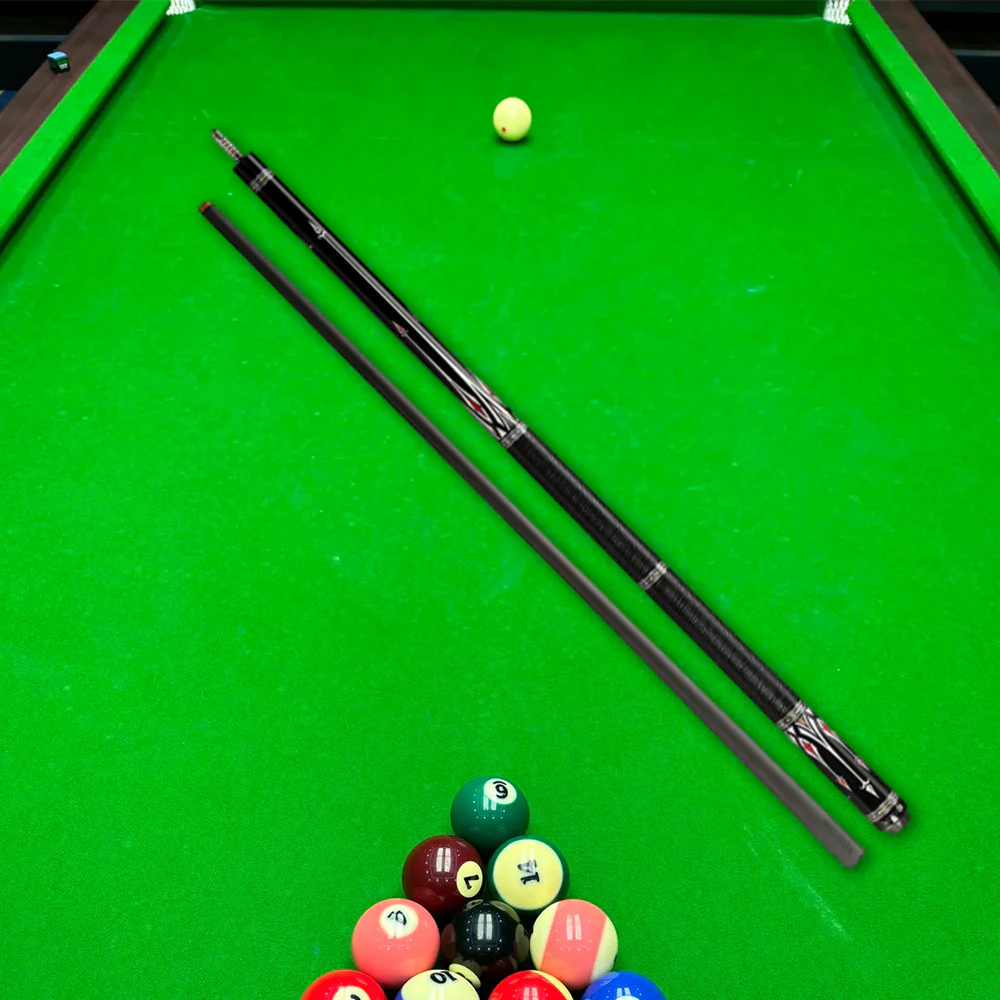 KONLLEN Premier Professional AS-2F 18.5-20OZ 2-Piece Pool Cue Maple Wood 147CM Billiard Cue - Red&Black - Image 3