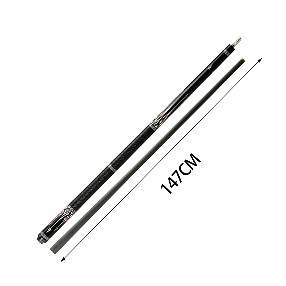 KONLLEN Premier Professional AS-2F 18.5-20OZ 2-Piece Pool Cue Maple Wood 147CM Billiard Cue - Red&Black - Image 6