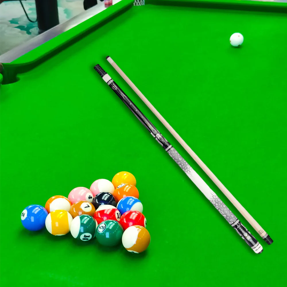 KONLLEN  Premier Professional Dragon-3 18.5-20OZ 2-Piece Pool Cue Maple Wood 147CM Billiard Cue - White&Black - Image 3