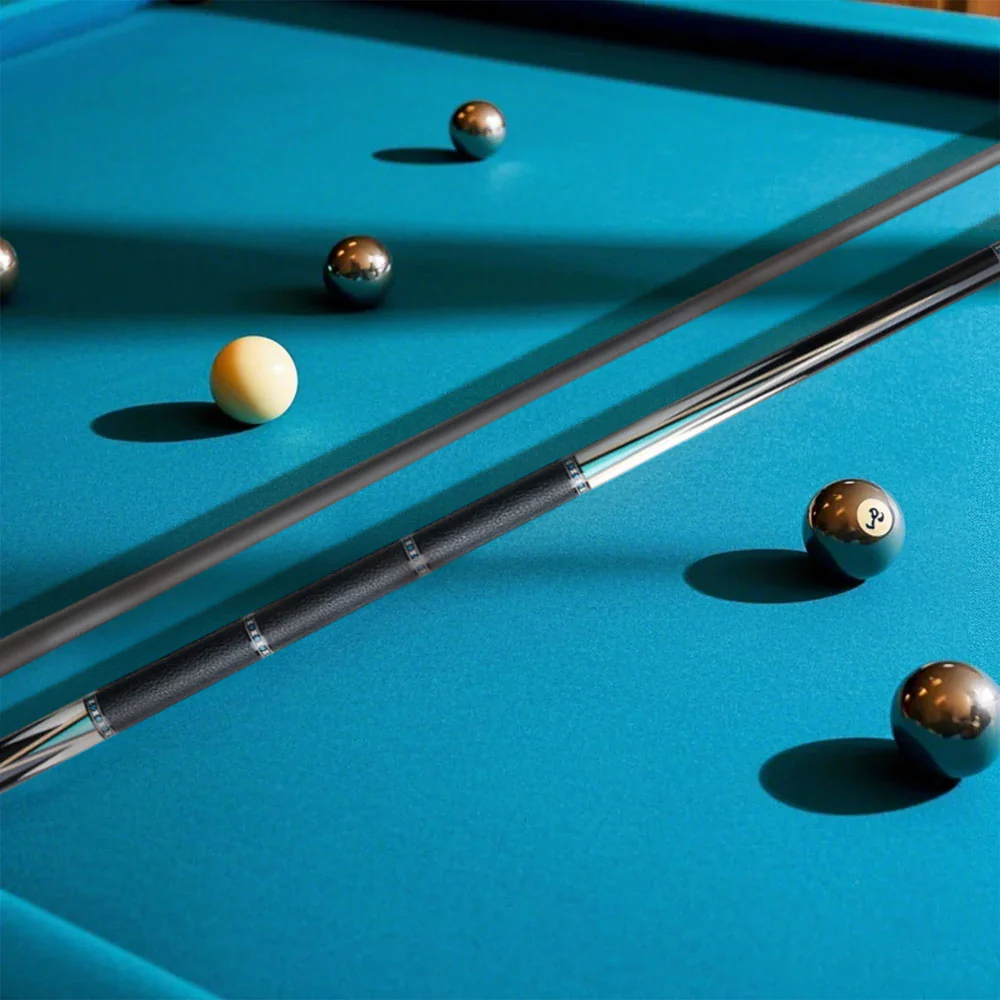 KONLLEN  Premier Professional HQ-05A2F 2-Piece Pool Cue Maple Wood 18.5-20OZ Billiard Cue 147CM - Blue&Black - Image 6