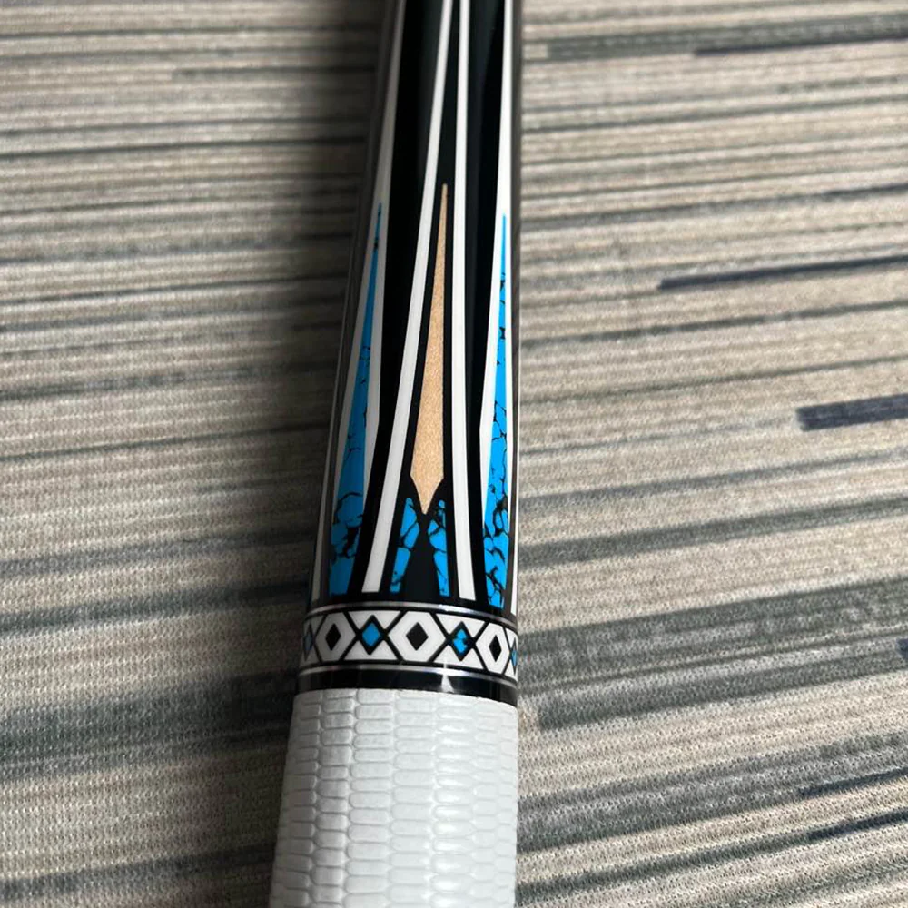 KONLLEN  Premier Professional HQ-06BF 2-Piece Pool Cue Maple Wood 18.5-20OZ Billiard Cue 147CM - Blue&White&Black - Image 3