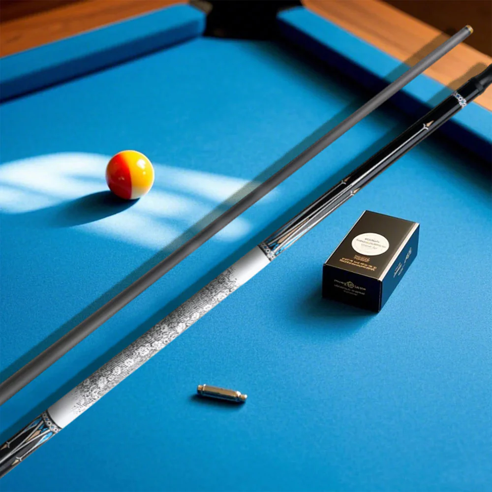 KONLLEN  Premier Professional HQ-06BF 2-Piece Pool Cue Maple Wood 18.5-20OZ Billiard Cue 147CM - Blue&White&Black - Image 6