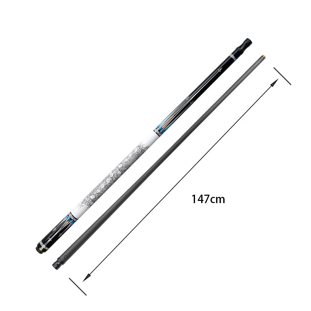 KONLLEN  Premier Professional HQ-06BF 2-Piece Pool Cue Maple Wood 18.5-20OZ Billiard Cue 147CM - Blue&White&Black - Image 7